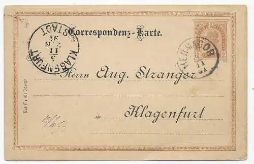 Affaire entière Hermagor après Klagenfurt 1891