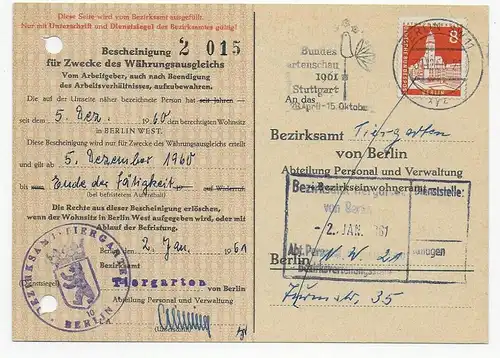 Bremer CigarBerlin Certificat de compensation monétaire 1960