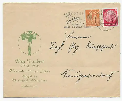 Blumenhandlung Zittau nach Neugersdorf 1935