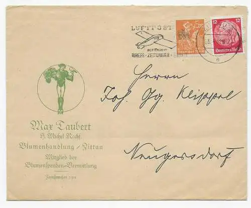 Blumenhandlung Zittau nach Neugersdorf 1935