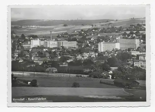 Ansichtskarte Warnsdorf - Kunert Fabriken 1939