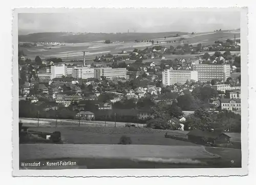 Carte de vue Warnsdorf - Kunert Fabriken 1939