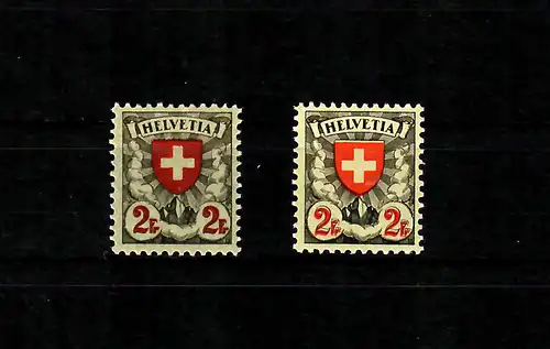 CH: MiNr. 197x und z, postfrisch, ** 