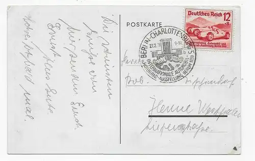 Exposition internationale de l'automobile Berlin 1939, après Henne