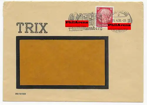 Nürnberg 1939, Marke Perfin - Lochung, Trix