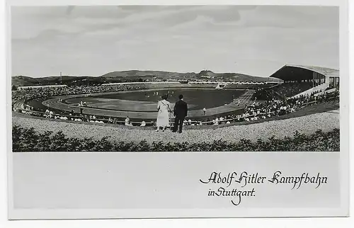 Stade de piste de combat à Stuttgart, carte photo