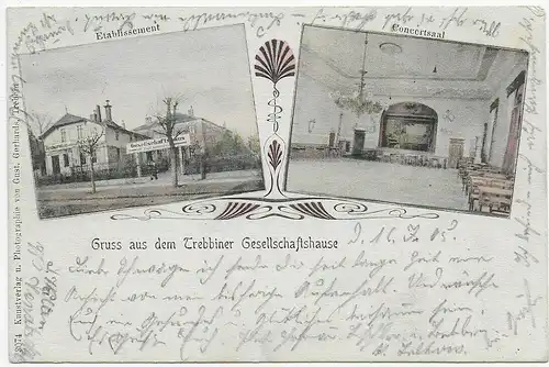 Carte visuelle: Graus de la maison de Trabbin 1905 après Fürth