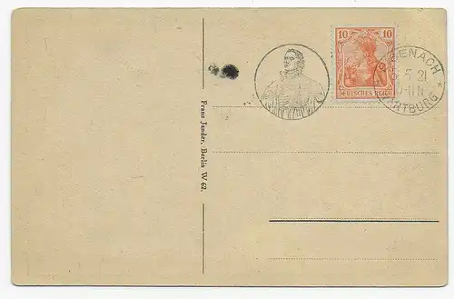 Eisenach - Wartburg 1921 , carte de présentation Lutherfest