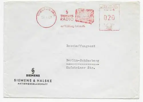 Freistempel Siemens Radio 1958