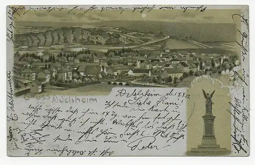 Carte de l'image de la ville de Adelsheim, 1902