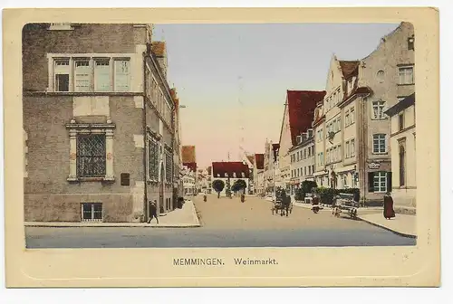 Ansichtskarte Memmingen, Weinmarkt 