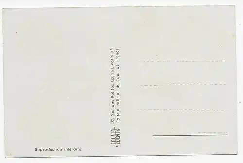 Tour de France 1950, Post card Bicycle