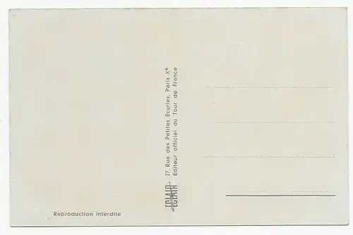 37th. Tour de France 1950, Post card Bicycle