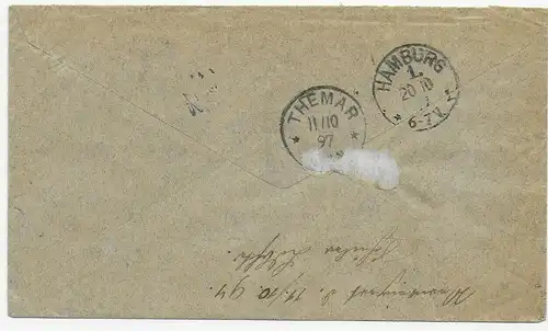 Accueil Hambourg à Meiningen et retour, 1897