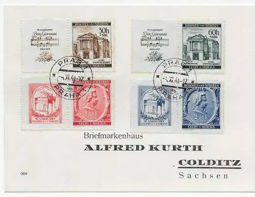 Brief aus Prag 1941 nach Colditz