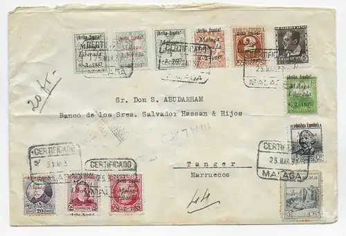 Bürgerkriegszeit Malaga 1937 nach Tanger