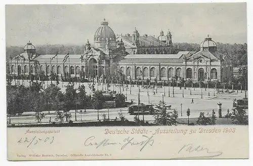 Sonderstempel Deutsche Städteausstellung Dresden, 1903