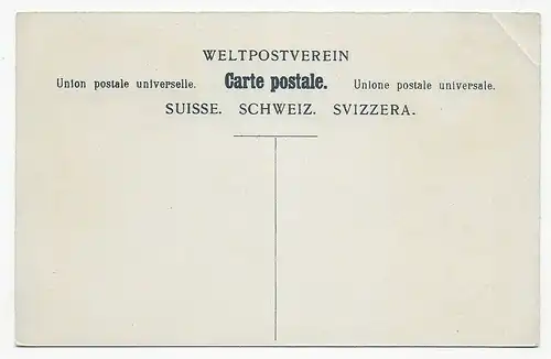 Ansichtskarte mit Schweizer Briefmarken Helvetia