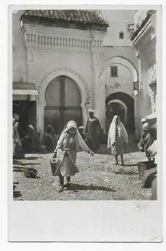 Carte photo Tetuan-espagnol Quartier Maroc-Arabe, 1934 après Misdroy / Pologne