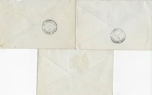 3x Briefe aus Lagos, 1910 - 1913
