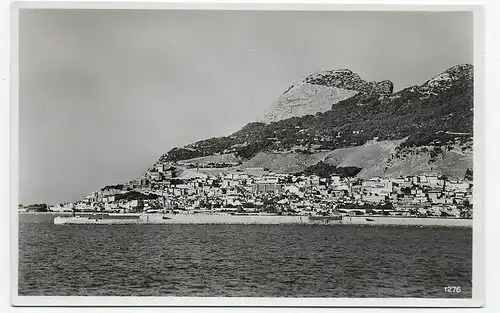 Gibraltar 1920: Carte d'affichage du silhouette supérieur