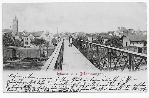 Ansichtskarte Gruss aus Memmingen, 1911