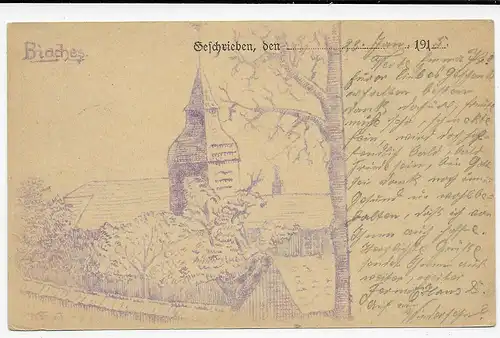 Carte de champ posté 1915 Biaches vers Memmingen