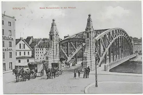 Ansichtskarte Goerlitz 1907, nach Fürth