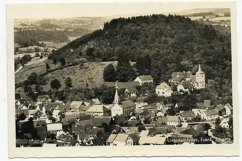 Ansichtskarte Unterleinleiter, Fränk. Schweiz 1951 nach Fürth