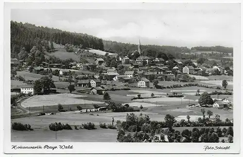 Ansichtskarte Hohenwarth Bayr. Wald, 1952 nach Fürth