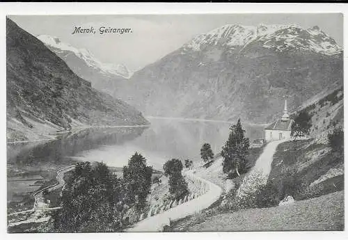 Ansichtskarte Norwegen Merok Geiranger