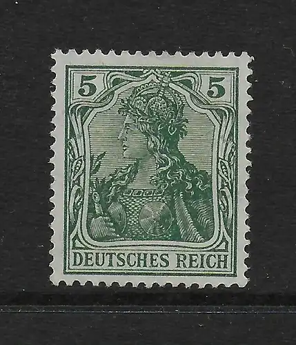 DR: MiNr. 85 II, Vollabklatsch, Falz