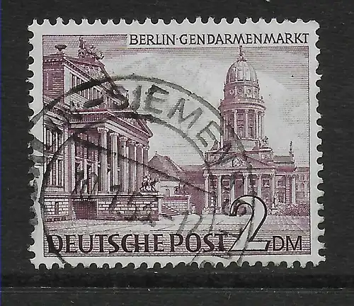 Berlin: MiNr. 58X, gestempelt in üblicher Zähnung