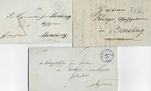 Preussen/DR: 6 Briefe Preussen Vorphila und 1x DR.