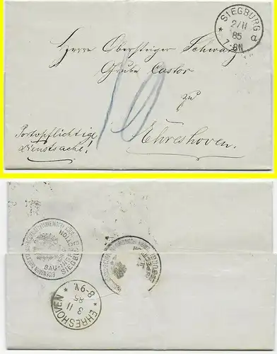 Preussen/DR: 6 Briefe Preussen Vorphila und 1x DR. 