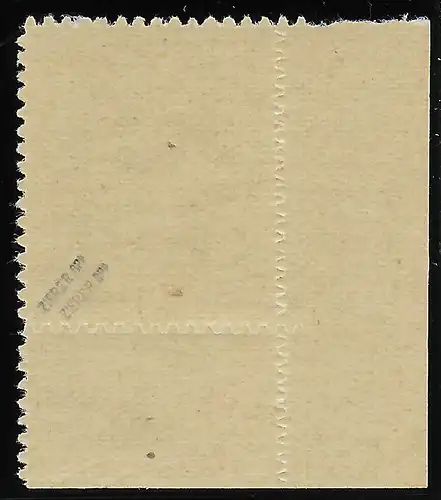 MiNr. 7 B IV, postfrisch, ** Eckrand E3, BPP geprüft