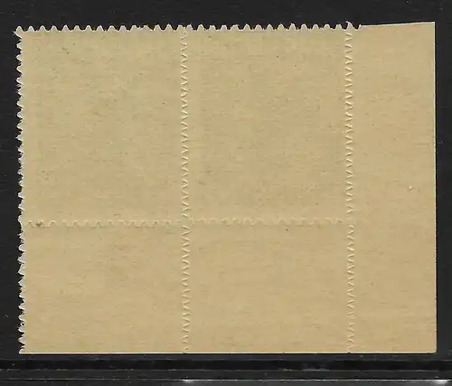 MiNr. 1 B VIII, postfrisch, ** Eckrand