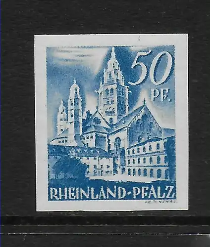 Rheinland-Pfalz: MiNr. 11 U, postfrisch, **