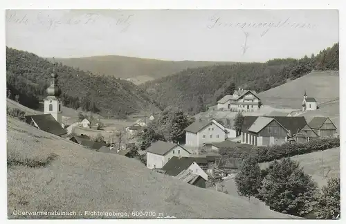 Ansichtskarte Oberwarmensteinach/Fichtelgebirge, Warmensteinach, 1932