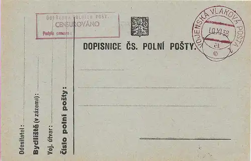 9x blanko Feldpost um 1938 mit Zensurstempel