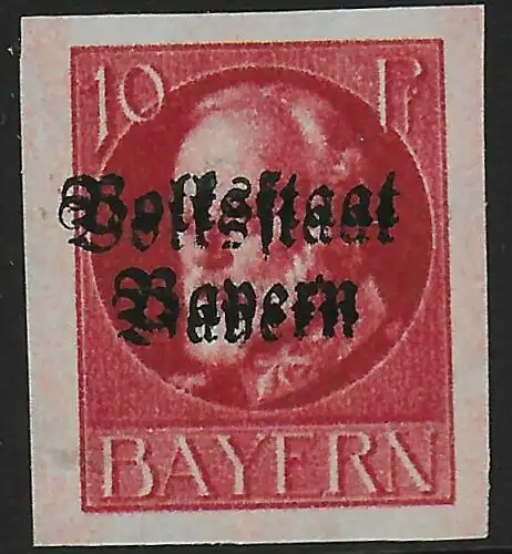 Bayern: MiNr. 119 II B DD, postfrisch, **