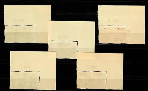 Saar: MiNr. 255-258 Eckrand, postfrisch, **