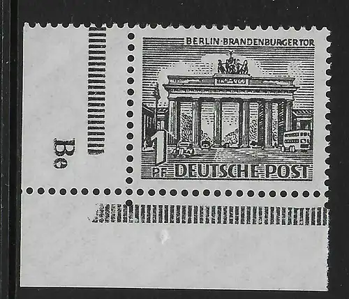 Berlin Eckrand, Druckerkennzeichen Be