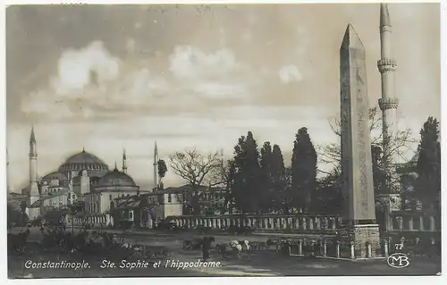 Fotokarte Constantinople 1925 nach Flensburg