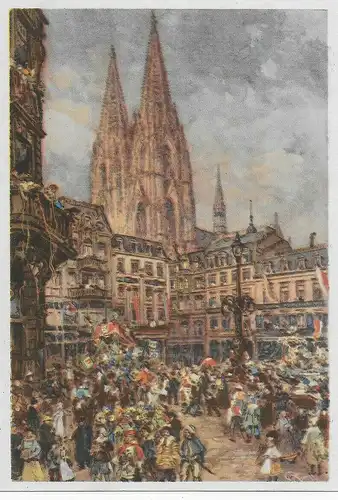 Ansichtskarte Karneval Köln 1939, Ganzsache