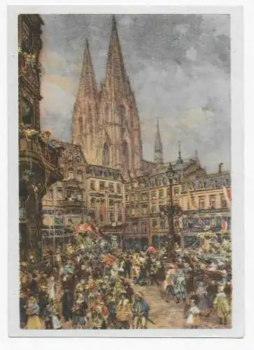 Ansichtskarte Karneval Köln 1939, Ganzsache nach Hannover