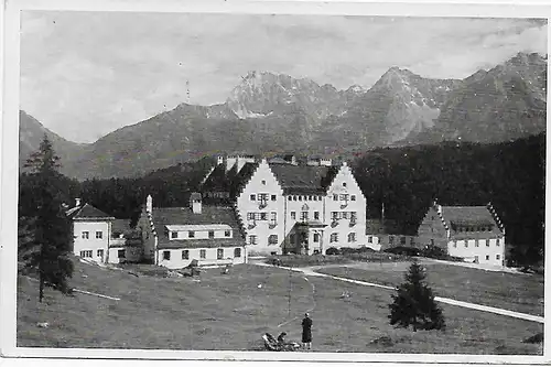 Garmisch-Partenkirchen 1946, Gebühr bezahlt nach Selb, Schloss Kranzbach,
