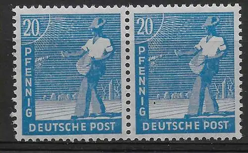 MiNr. 950 III, waagrechtes Paar, postfrisch, **