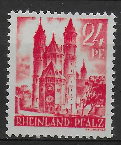 Rheinland-Pfalz MiNr. 8G, postfrisch, **