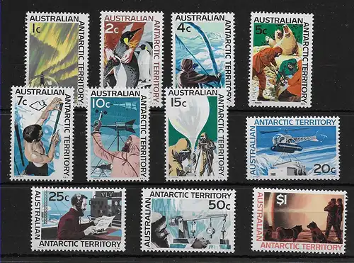 Australian Anartic Territory 1966, SG 8-18, ** postfrisch